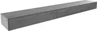 DELIFE Lowboard Cuor 250 cm Keramik Beton Grau 1 Klappe 1 Schubfach Schwebend,