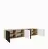 Masseno LIVO Lowboard 200x41x40cm, Eiche Artisan/Schwarz (800001865436)