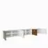 Masseno Cava Lowboard weiß / eichefarben, 300x41x40cm (800001865125)