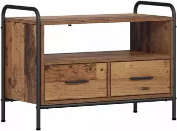 vidaXL TV-Schrank 67,5x33x50cm, Altholz-Optik (Holzwerkstoff)