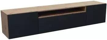 Masseno Mivo TV-Lowboard 200x41x40cm, Eiche Artisan/Schwarz (800001865566)