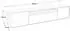 Masseno Mivo TV-Lowboard 200x41x40cm, Eiche Artisan/Schwarz (800001865566)