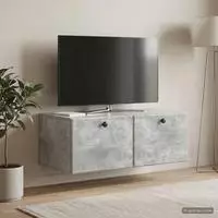 vidaXL Wandmontierter TV-Schrank 78,5 x 41 x 30 cm Betongrau