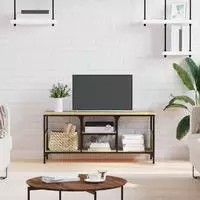 vidaXL TV-Schrank Sonoma-Eiche 100x35x45 cm Holzwerkstoff & Eisen
