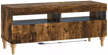vidaXL ALKMAAR TV-Schrank mit LED 100x35x43cm Raucheiche (896330)