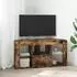 vidaXL Eck-LED-TV-Schrank geräucherte Eiche 100x40x50cm