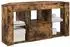 vidaXL Eck-LED-TV-Schrank geräucherte Eiche 100x40x50cm