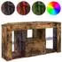 vidaXL Eck-LED-TV-Schrank geräucherte Eiche 100x40x50cm