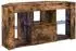 vidaXL Eck-LED-TV-Schrank geräucherte Eiche 100x40x50cm