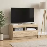 vidaXL LED-TV-Schrank Sonoma-Eiche Holzwerkstoff