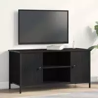 vidaXL TV-Schr&auml;nk 100 x 40 x 50 cm Schwarz Eichen-Optik Holzwerkstoff
