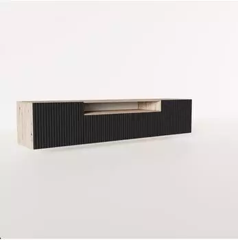 Masseno Varen Lowboard 200x41x40cm, Eiche Artisan/Schwarz (800001865467)