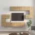 vidaXL TV-Schrankset 10-tlg. Artisan-Eiche, Holzwerkstoff (3393320)