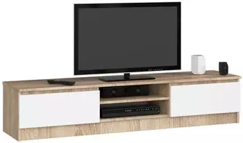 RAUMHIRSCH TV-Lowboard Eiche Sonoma/weiß, 2 Türen, 160x33x40cm (800001457327)