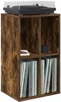 vidaXL Schallplattenschrank R&auml;uchereiche 44,5 x 36,5 x 74,5 cm
