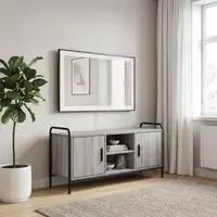 vidaXL TV-Schrank 99 x 33 x 50 cm Sonoma-Grau Holzwerkstoff