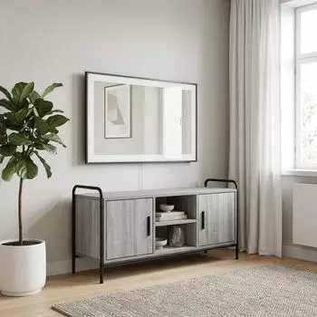 vidaXL TV-Schrank Holzwerkstoff Sonoma-grau, 99x33x50cm