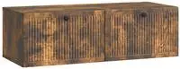 vidaXL Wandmontierter TV-Schrank Ger&auml;ucherte Eiche 98 x 41 x 30 cm