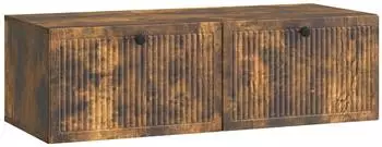 vidaXL Wandmontierter TV-Schrank ger&auml;ucherte Eiche 98x41x30cm (898020)