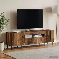vidaXL LED-TV-Schrank ZWOLLE 153 x 35 x 43 cm Altholz Holzwerkstoff