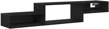 vidaXL Wandmontierter TV-Schrank schwarze Eiche 150x28x26cm (8005990)