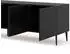 AC-Déco TV-Schrank Ravenna 4 Türen, 200cm, schwarz matt (Ravenna B 200)