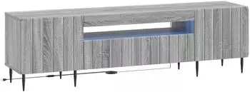 vidaXL TV-Schrank Zwolle mit LED 153x35x43cm Sonoma-Grau (896471)