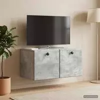 vidaXL Wandmontierter TV-Schrank 59,5 x 31 x 30 cm Betongrau