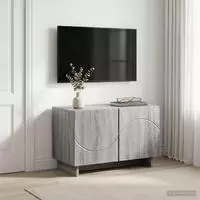 vidaXL TV-Lowboard 60 x 34,5 x 40 cm Sonoma-Grau Holzwerkstoff