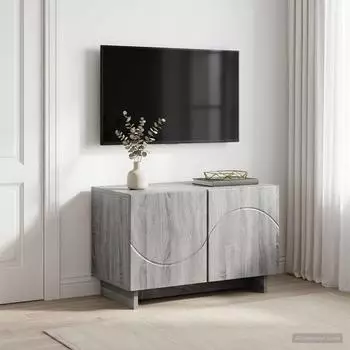 vidaXL TV-Lowboard Holzwerkstoff Sonoma-Grau 60x34,5x40cm