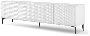AC-D&eacute;co Phila&eacute; TV-M&ouml;bel 4 T&uuml;ren, wei&szlig;, 200cm