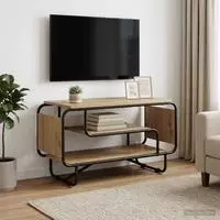 vidaXL TV-St&auml;nder 80 x 36 x 45 cm Artisan-Eiche Holzwerkstoff