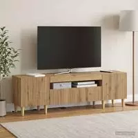 vidaXL LED-TV-Schrank ARNHEM 153 x 35 x 43 cm Artisan-Eiche