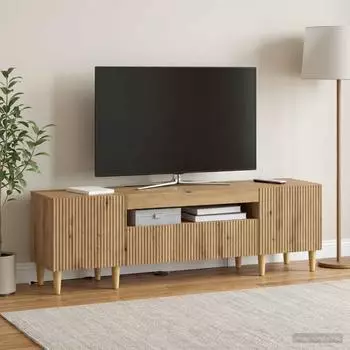 vidaXL ARNHEM TV-Schrank mit LED, Artisan-Eiche, 153x35x43cm (896694)
