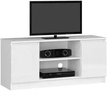 RAUMHIRSCH Lowboard TV-Schrank weiß/weiß Glanz, 120x55x40cm, 2 Türen (800001457522)