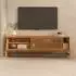 Idimex Adamo TV-Lowboard 145cm Massivholz, Eiche, Lamellen-Schiebetür (80125)