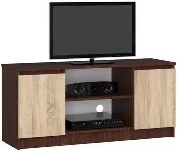 RAUMHIRSCH TV-Lowboard 120x55x40cm, 2 Türen, dunkelbraun Eiche Sonoma (800001457524)
