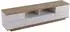 OKWISH TV-Schrank Lowboard weiß, MDF, Gitterdesign, 180x46x38cm