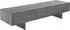 DeLife Cuor Lowboard Keramik betongrau 150cm, 1 Klappe, 1 Schubfach, Edelstahl
