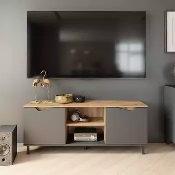 VICCO Marelle Lowboard anthrazit/Artisan, 2 T&uuml;ren, 150x60x38cm