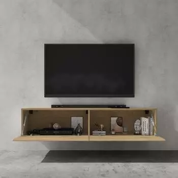 doporro TV-Lowboard F02 hängend, 140cm, Kerneiche