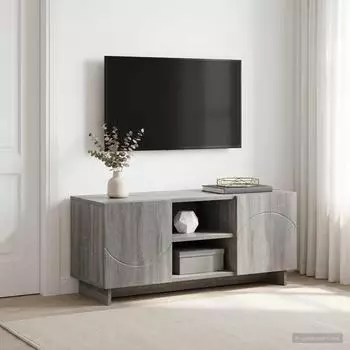 vidaXL TV-St&auml;nder 90x34,5x40cm Sonoma-Grau, Holzwerkstoff