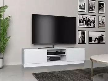 RAUMHIRSCH Malwa TV-Lowboard 4 Türen, weiß, 140x36x40cm (800001522670)