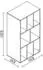 VCM Schaltino Schallplattenregal Raumteiler, Buche, 60x40x120cm (84386721-0)
