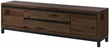 Massivmoebel24 Villanders TV-Board Kernbuche 190x40x56cm tabacco braun ge&ouml;lt (81-353-200-2053)