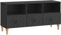 vidaXL TV-Schr&auml;nk 102 x 34,5 x 50 cm Schwarz Holzwerkstoff