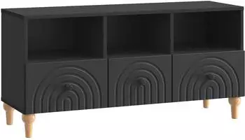 vidaXL TV-Schrank 102x34,5x50cm, schwarz, Holzwerkstoff (894216)
