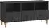 vidaXL TV-Schrank 102x34,5x50cm, schwarz, Holzwerkstoff (894216)
