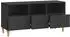 vidaXL TV-Schrank 102x34,5x50cm, schwarz, Holzwerkstoff (894216)