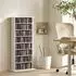 HomCom CD/DVD/Blu-ray-Regal 8 Ebenen, 360 CDs/185 DVDs, weiß (800002032308)